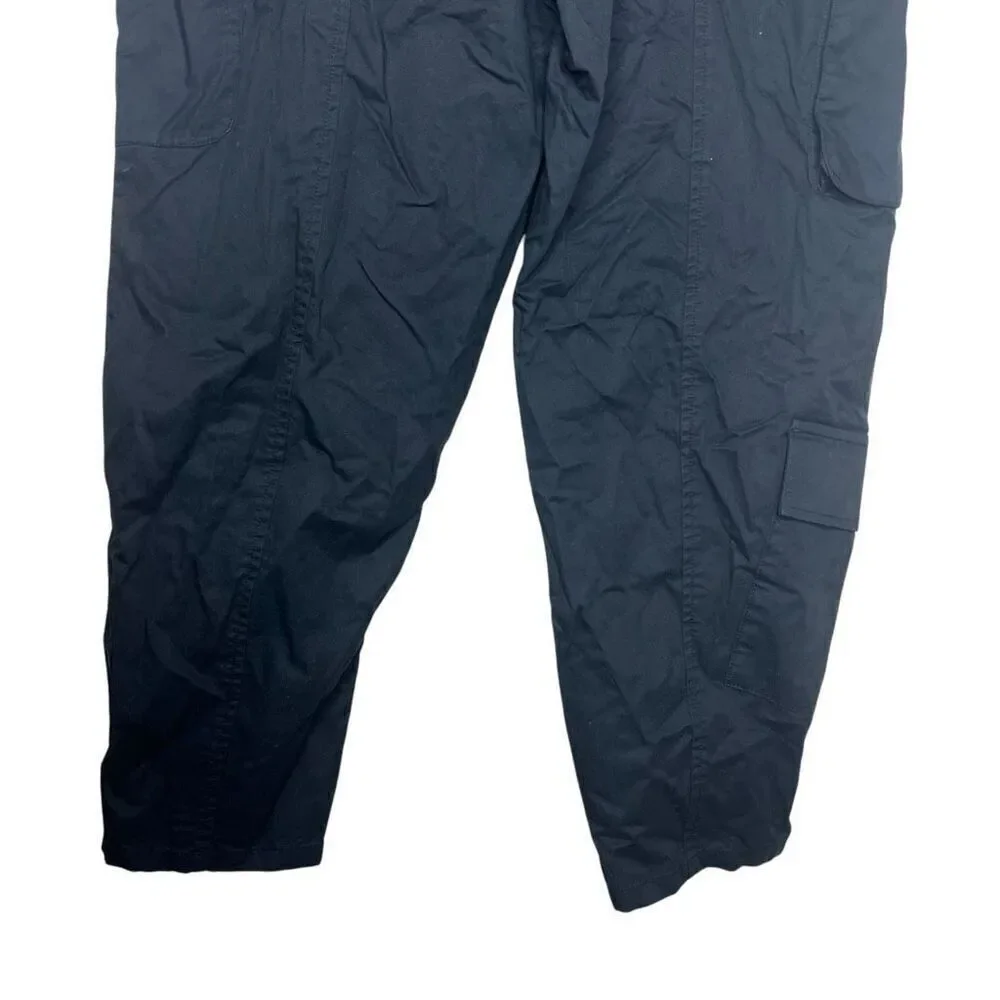 NEW Future Collective Jenny K. Lopez Fold Over Cargo Pants Black 10